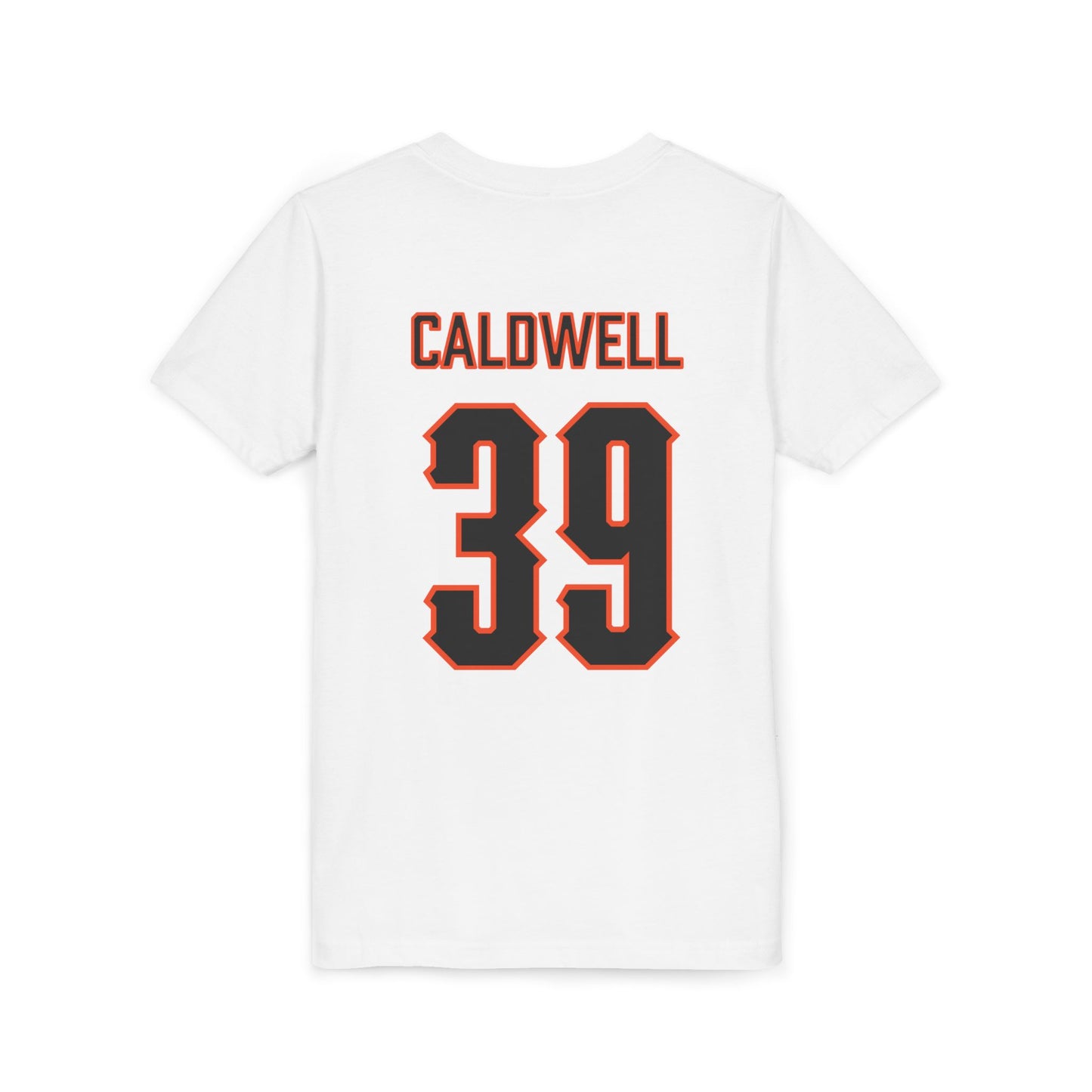 Youth Brex Caldwell #39 Cursive Cowboys T-Shirt