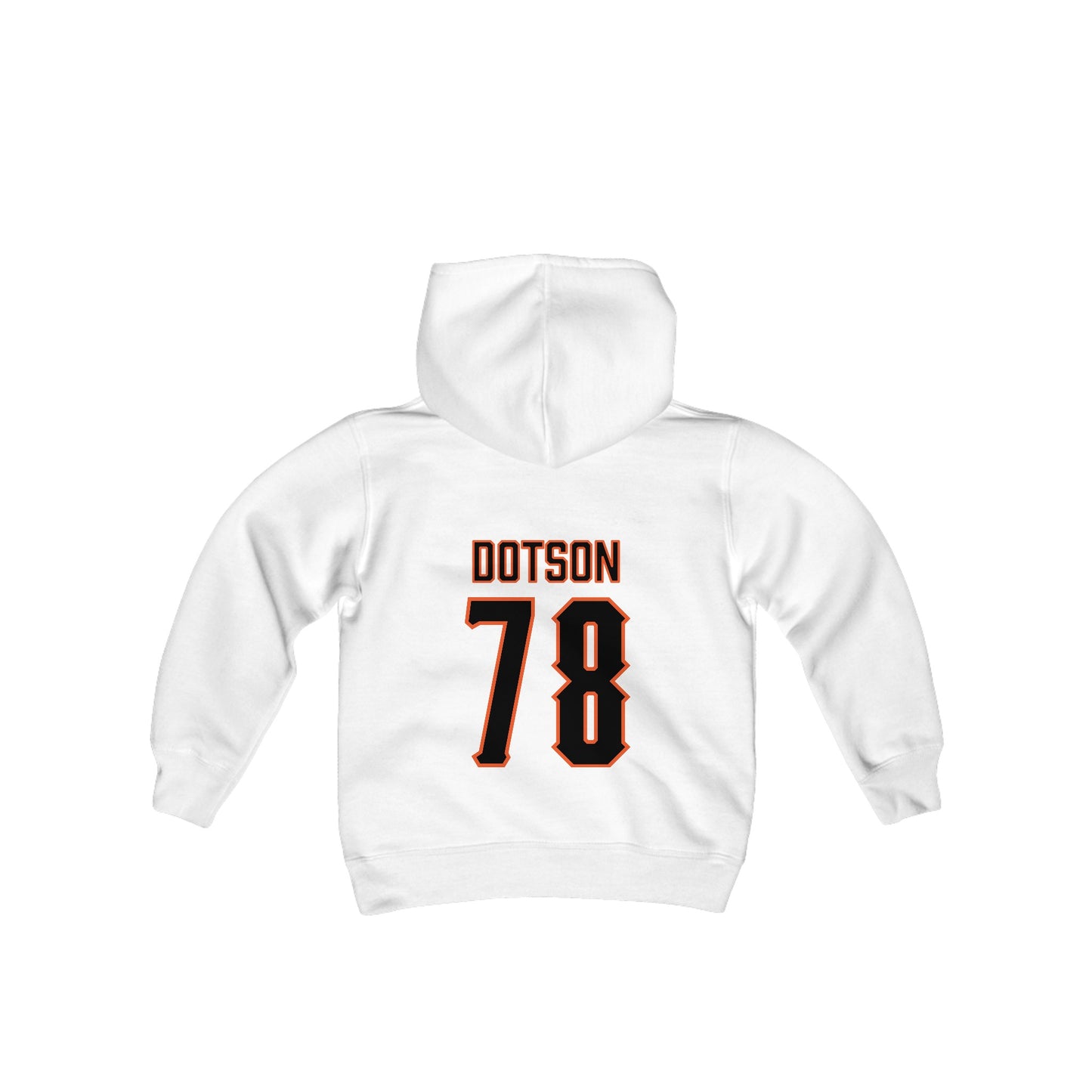 Youth Davis Dotson #78 Cursive Cowboys Hoodie