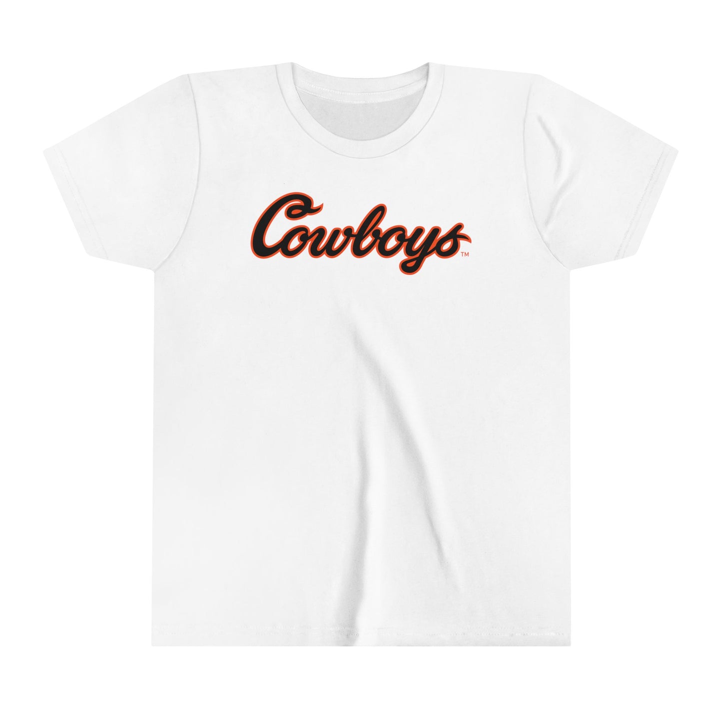 Youth Ladainian Fields #28 Cursive Cowboys T-Shirt