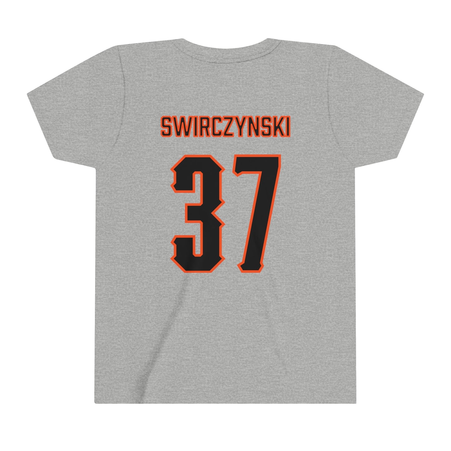 Youth Seth Swirczynski #37 Cursive Cowboys T-Shirt