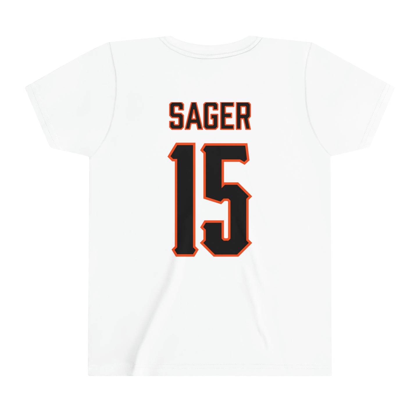 Carson Sager #15 Cursive Cowboys Youth T-Shirt