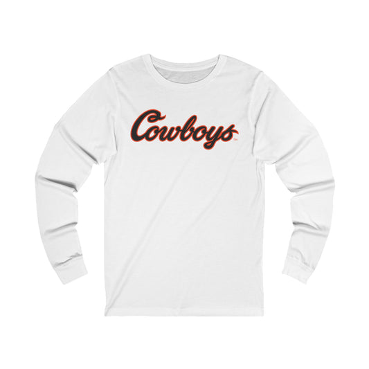 Collin Oliver #30 Cursive Cowboys Long Sleeve