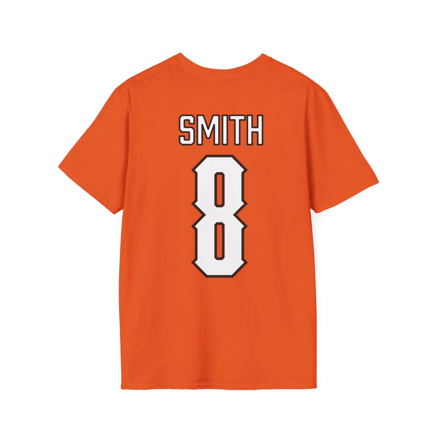 Maealiuaki Smith #8 Orange Cursive Cowboys T-Shirt