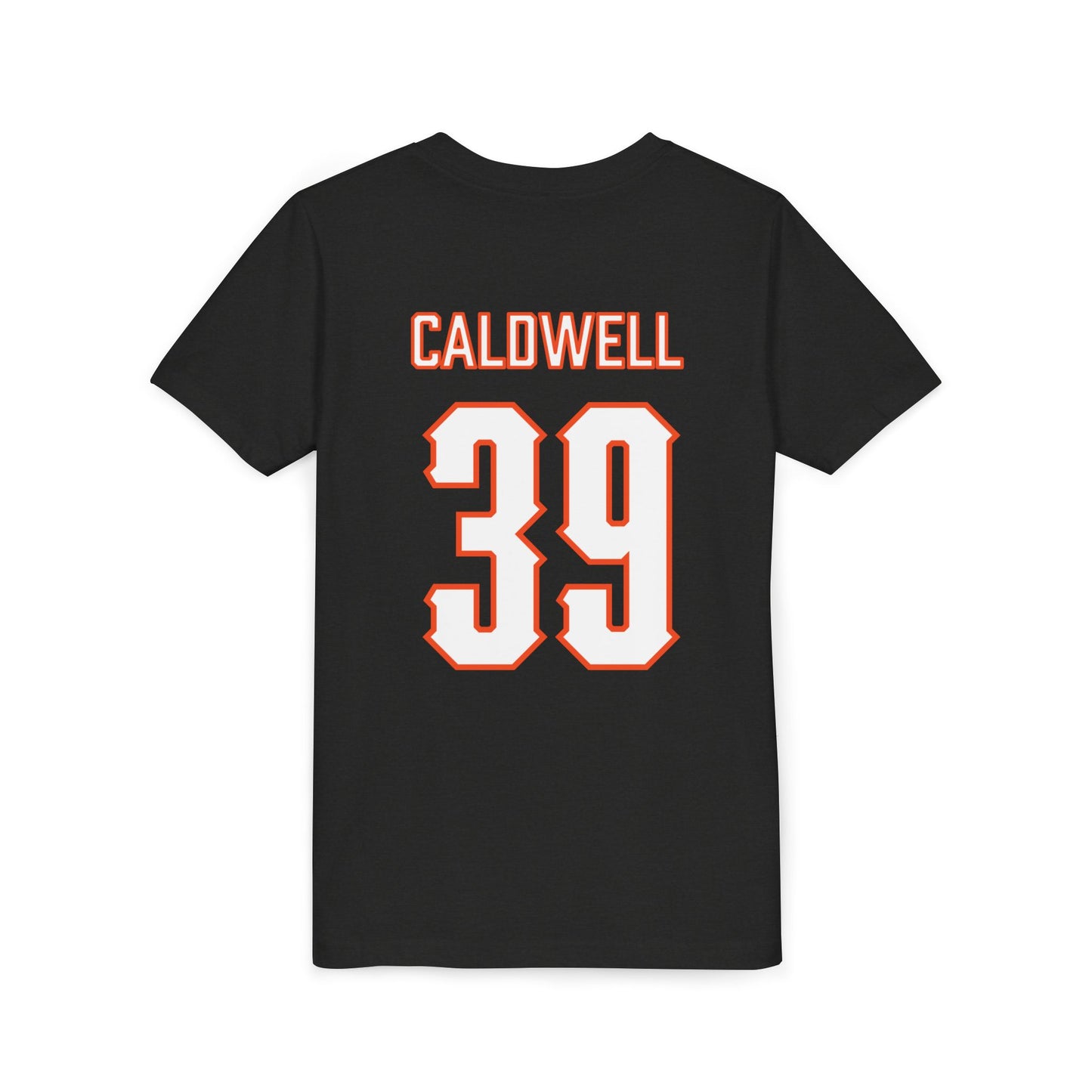 Youth Brex Caldwell #39 Cursive Cowboys T-Shirt