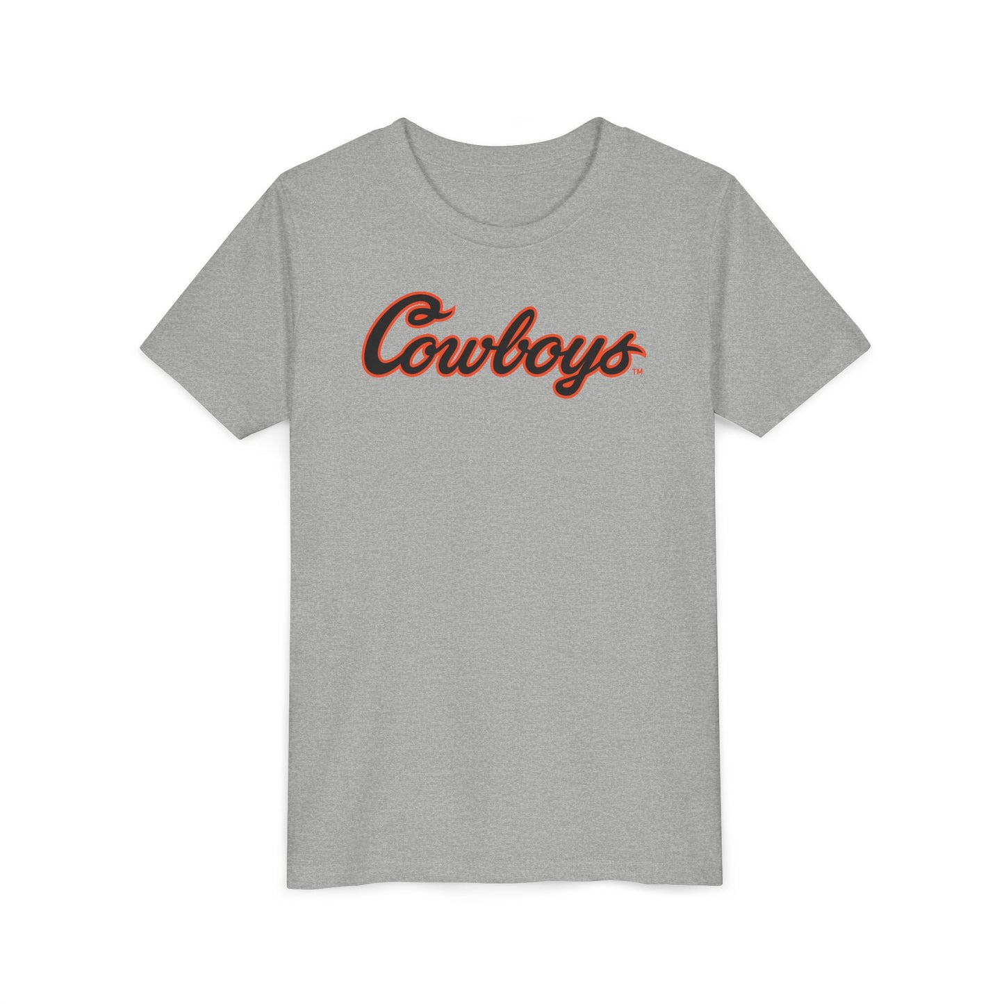 Youth Tommy Allman #44 Cursive Cowboys T-Shirt