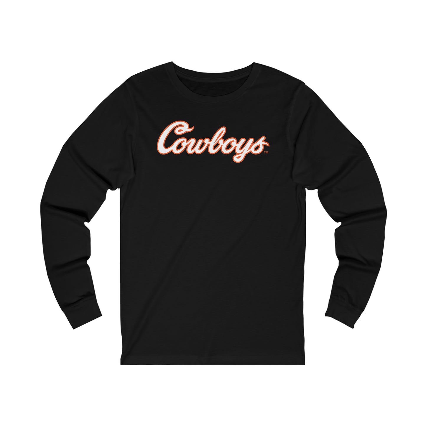 Joe Michalski #66 Cursive Cowboys Long Sleeve T-Shirt