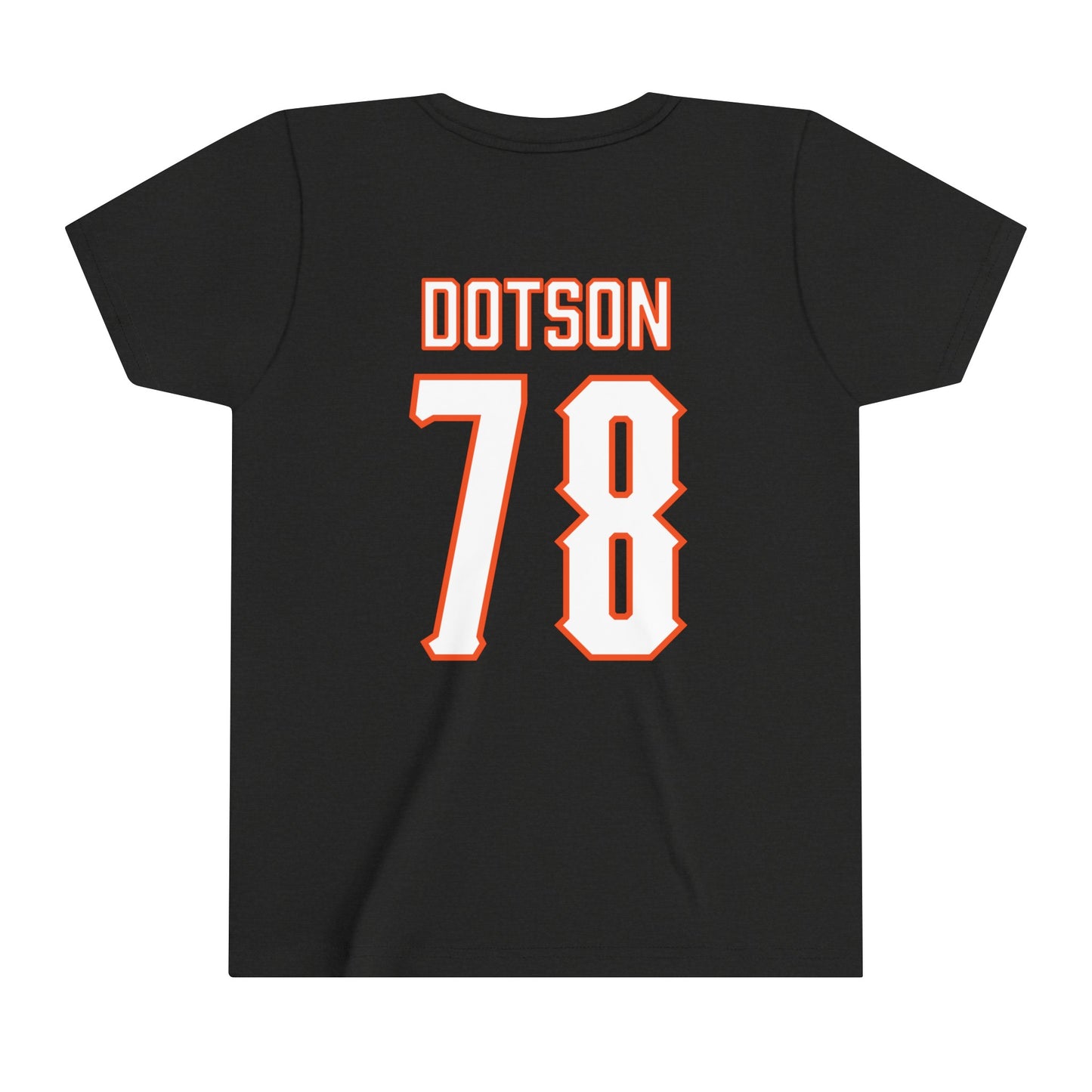 Youth Davis Dotson #78 Cursive Cowboys T-Shirt