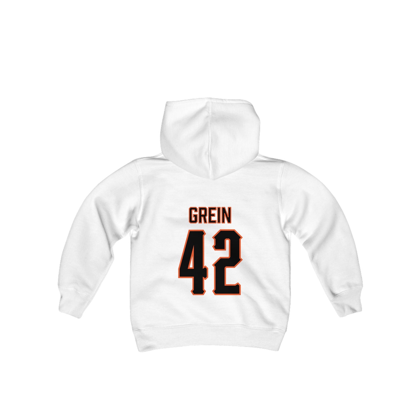 Youth Dominic Grein #42 Cursive Cowboys Hoodie