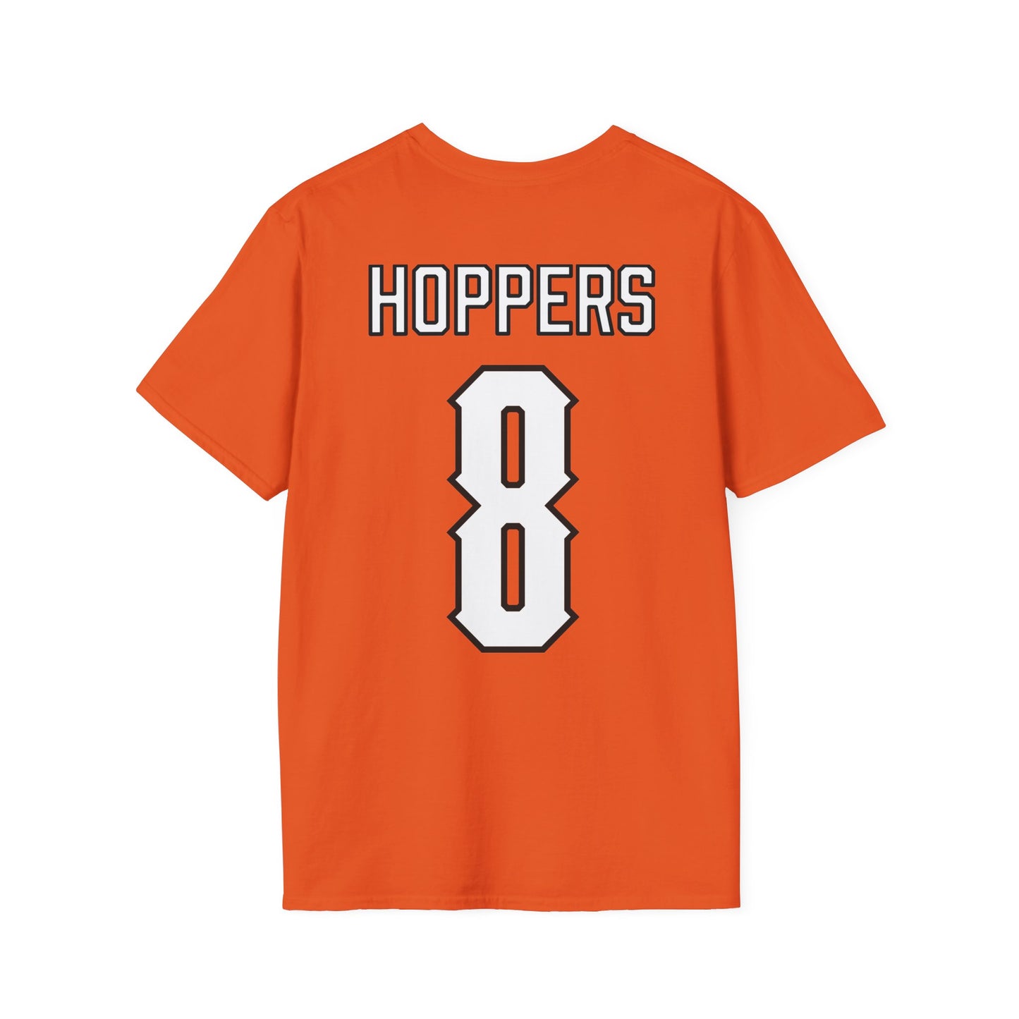 Katelyn Hoppers #8 Orange Cursive Cowgirls T-Shirt