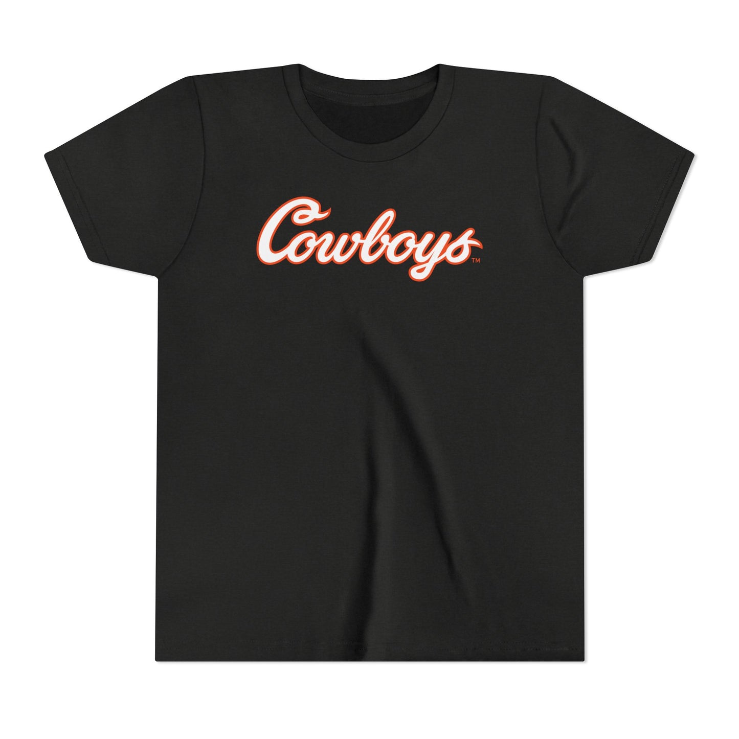 Youth Aaron Weber #48 Cursive Cowboys T-Shirt