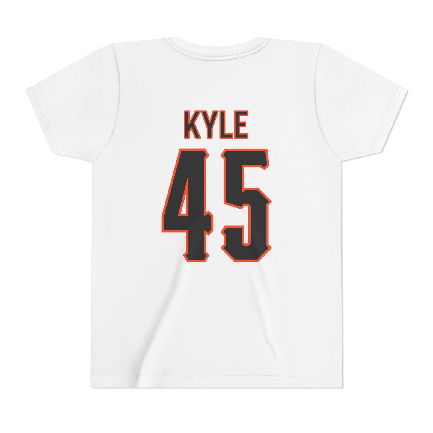 Youth Landry Kyle #45 Cursive Cowboys T-Shirt