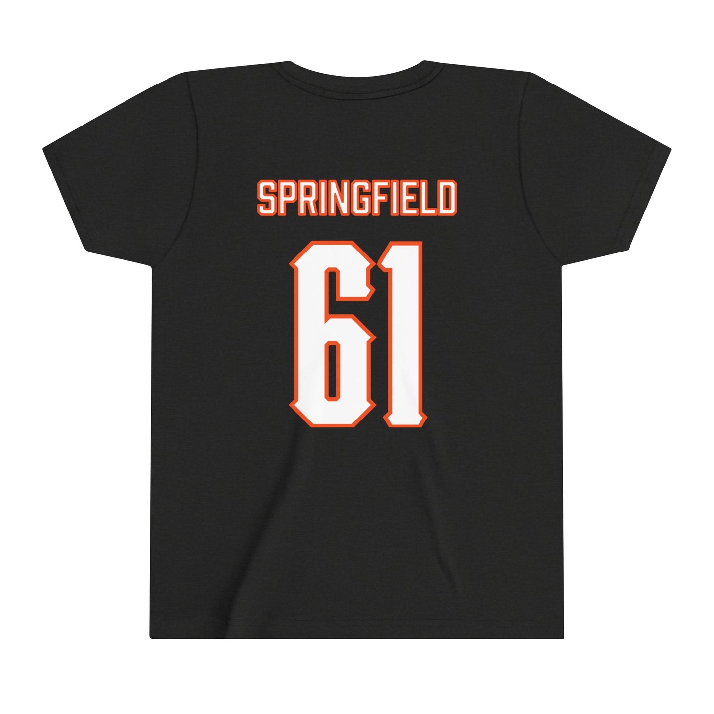 Youth Jake Springfield #61 Cursive Cowboys T-Shirt