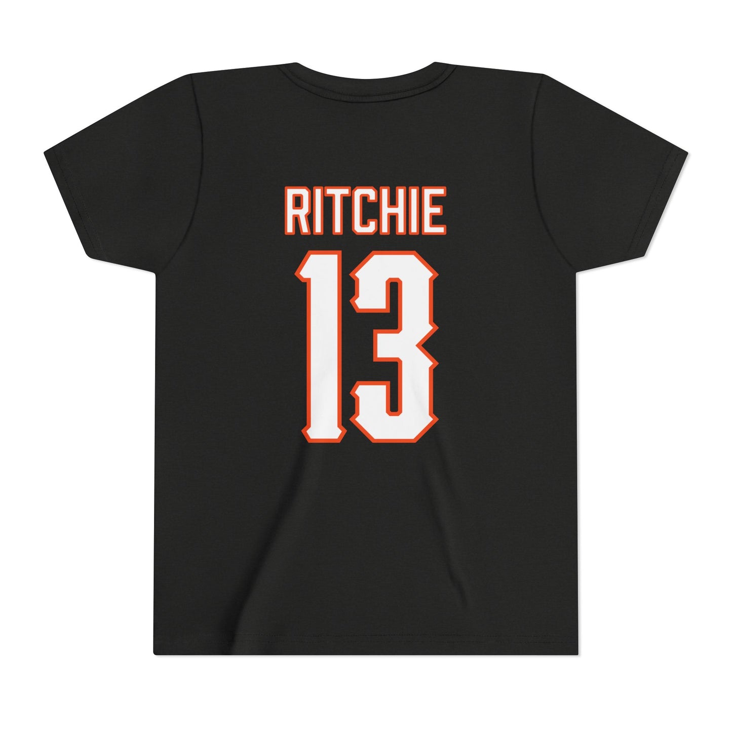 Youth Kollin Ritchie #13 Cursive Cowboys T-Shirt