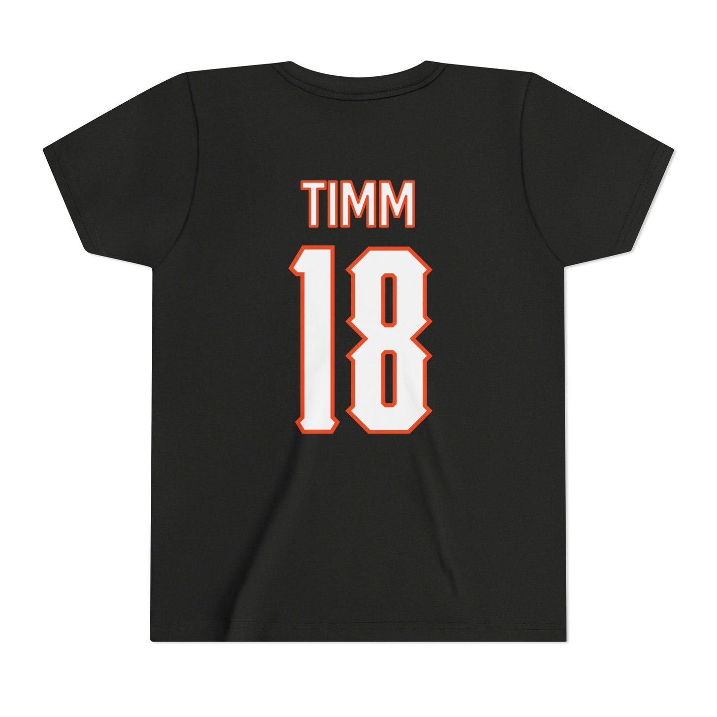 Youth Claire Timm #18 Cursive Cowgirls T-Shirt