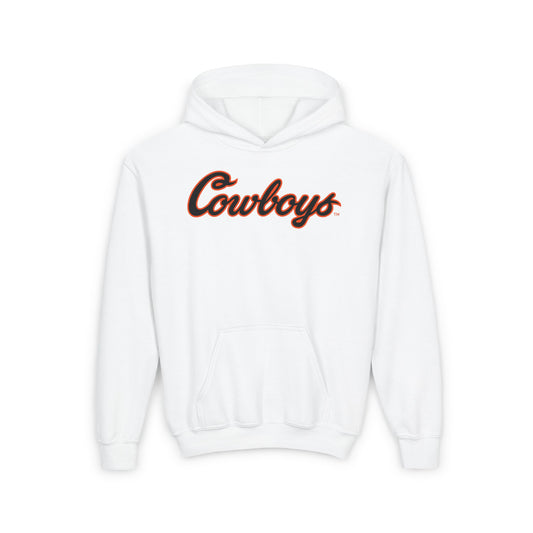 Youth Ryan Ure #24 Cursive Cowboys Hoodie