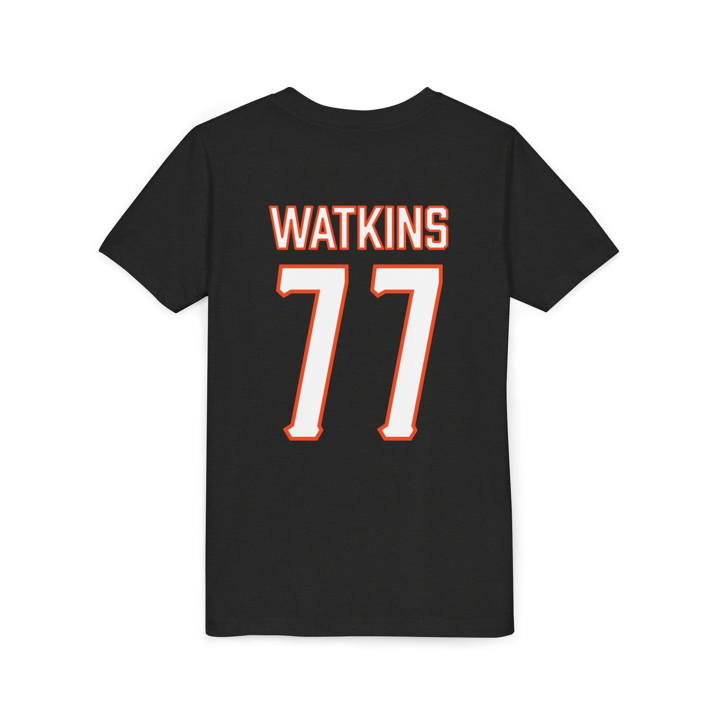 Youth Hunter Watkins #77 Cursive Cowboys T-Shirt