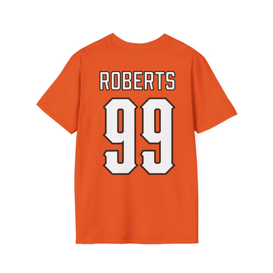 Addison Roberts #99 Orange Cursive Cowgirls T-Shirt