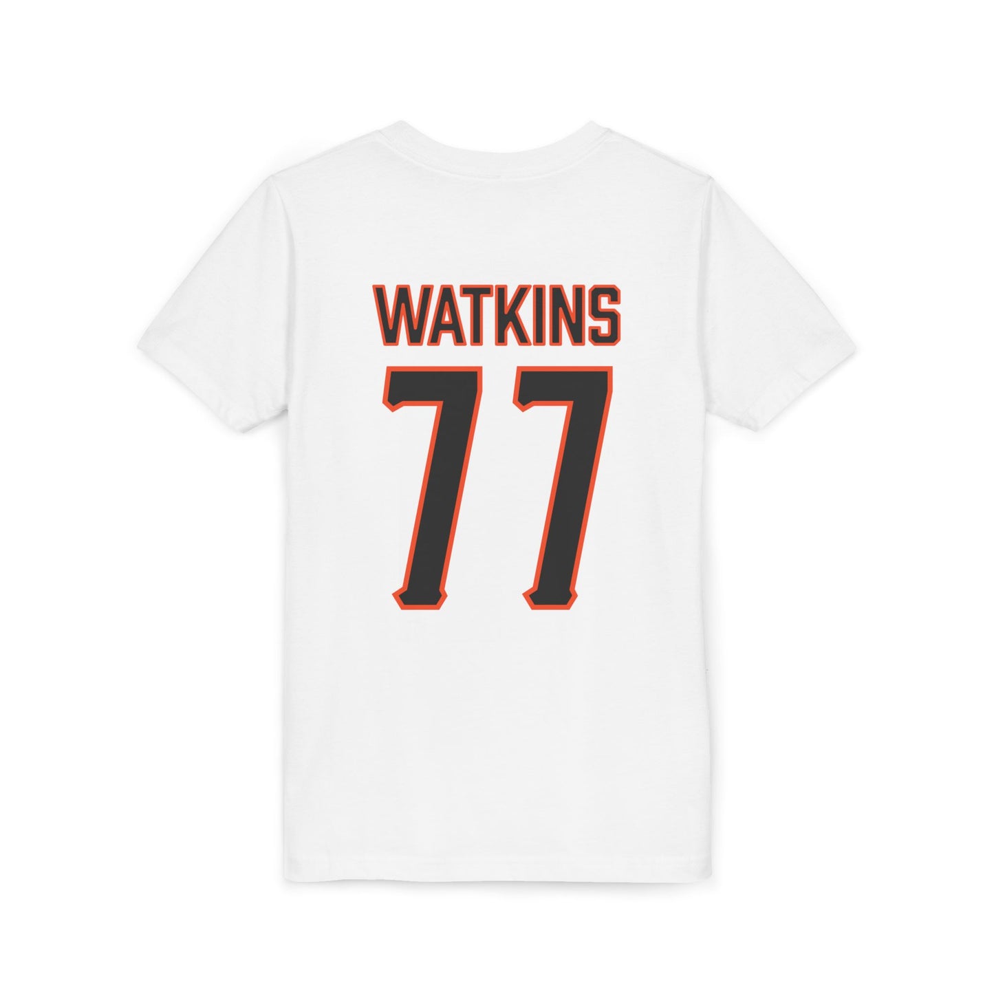 Youth Hunter Watkins #77 Cursive Cowboys T-Shirt