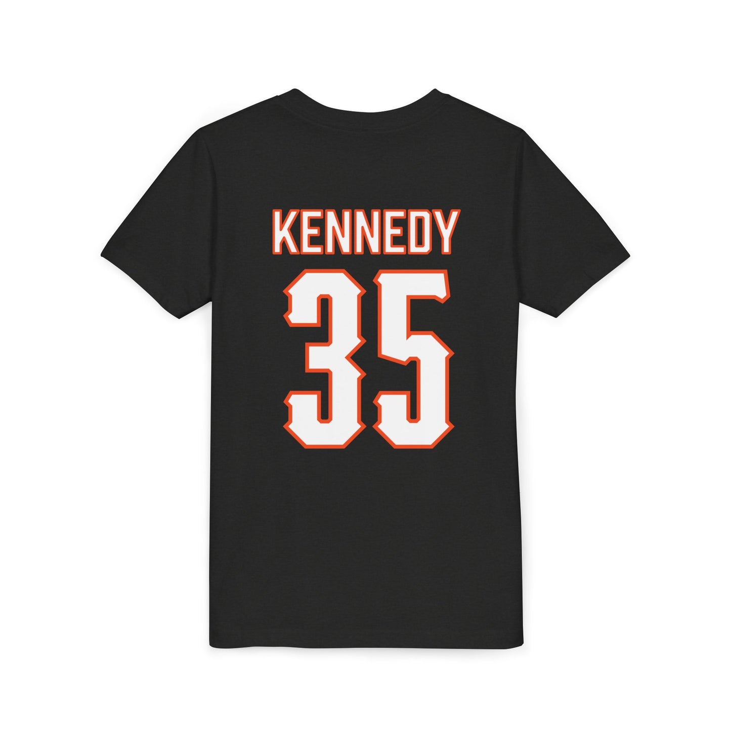 Youth Jake Kennedy #35 Cursive Cowboys T-Shirt