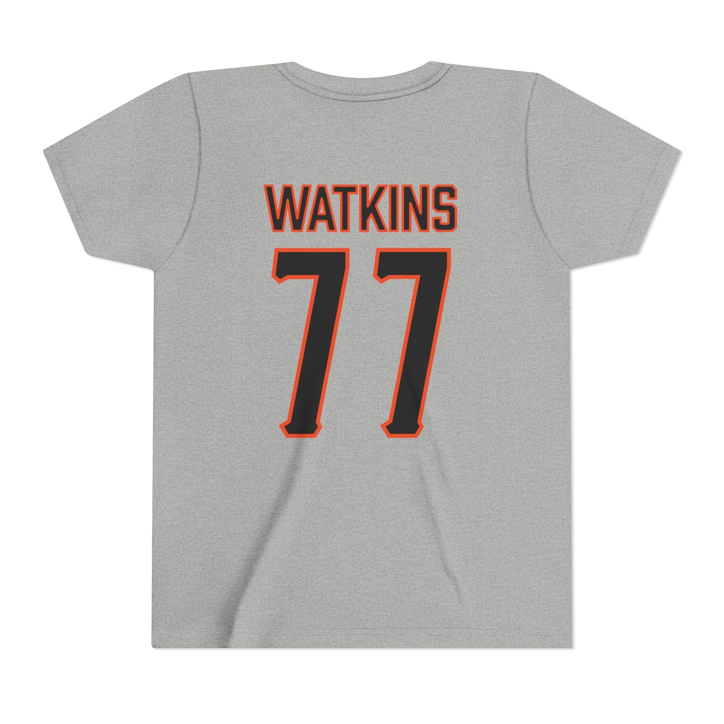 Youth Hunter Watkins #77 Cursive Cowboys T-Shirt