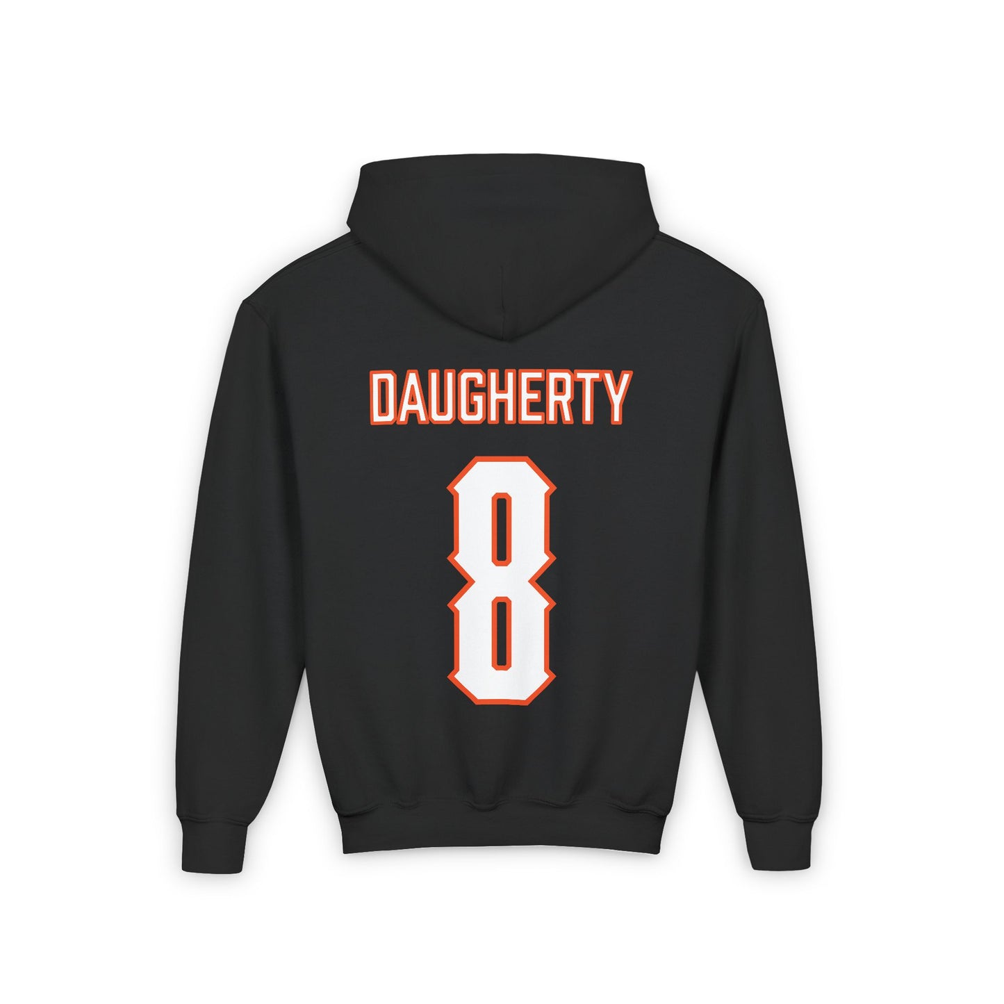 Youth Ian Daugherty #8 Cursive Cowboys Hoodie