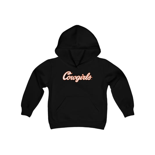 Youth Logan Pickelsimer #15 Cursive Cowgirls Hoodie