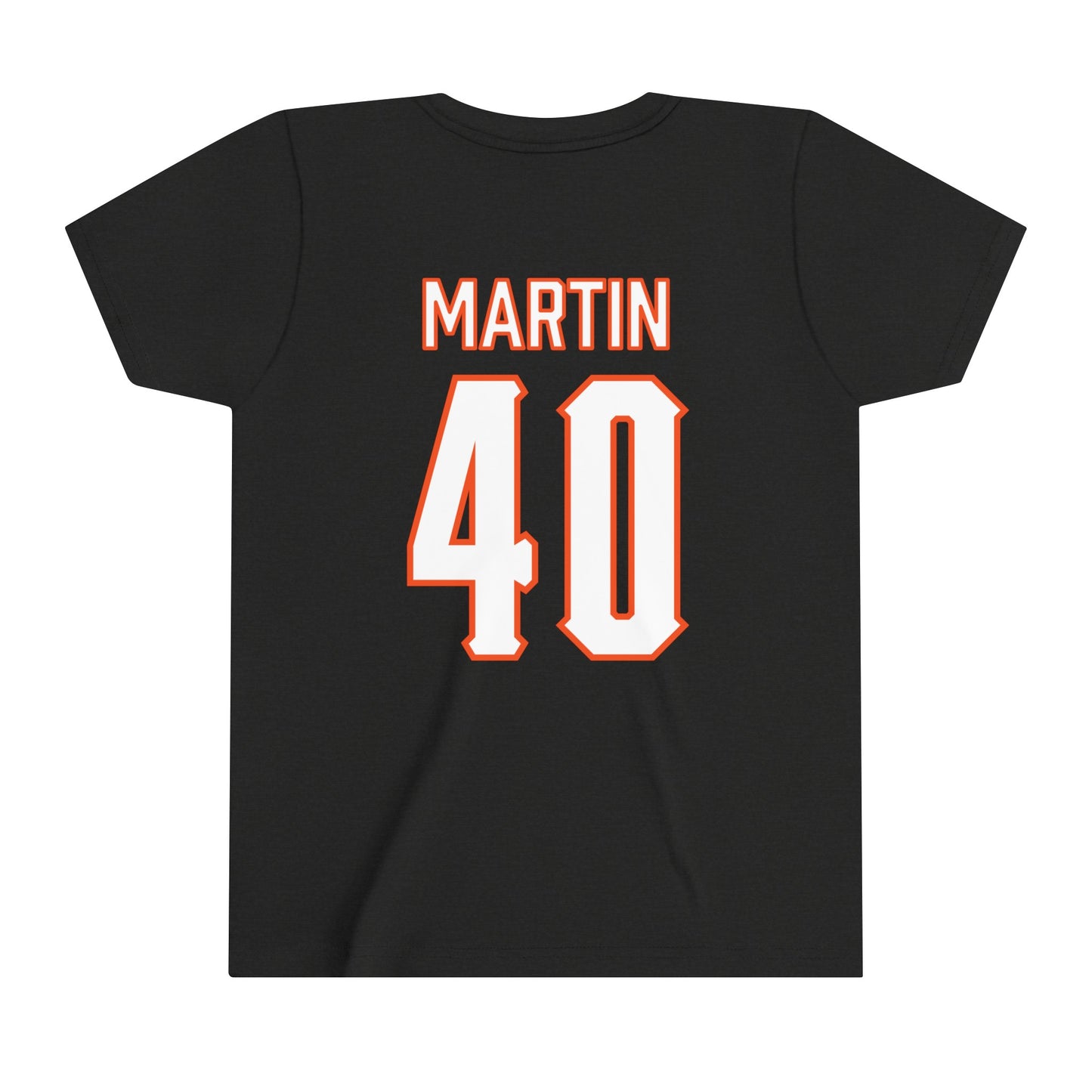 Youth Garrick Martin #40 Cursive Cowboys T-Shirt