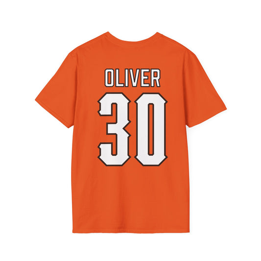 Collin Oliver #30 Orange Pokes T-Shirt