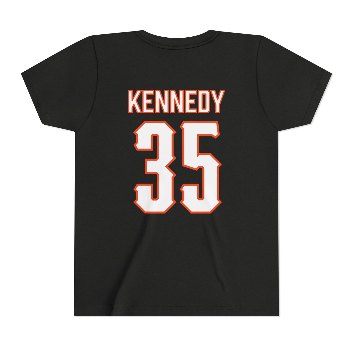 Youth Jake Kennedy #35 Cursive Cowboys T-Shirt