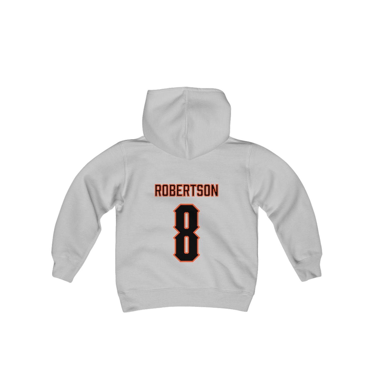 Youth Parker Robertson #8 Cursive Cowboys Hoodie