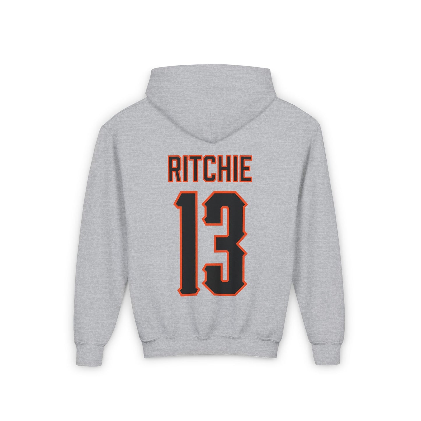 Youth Kollin Ritchie #13 Cursive Cowboys Hoodie