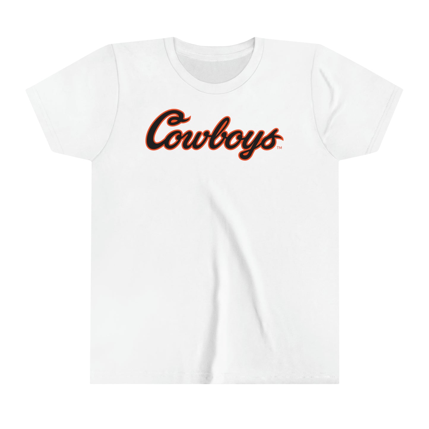 Jakobe Sanders #75 Cursive Cowboys Youth T-Shirt