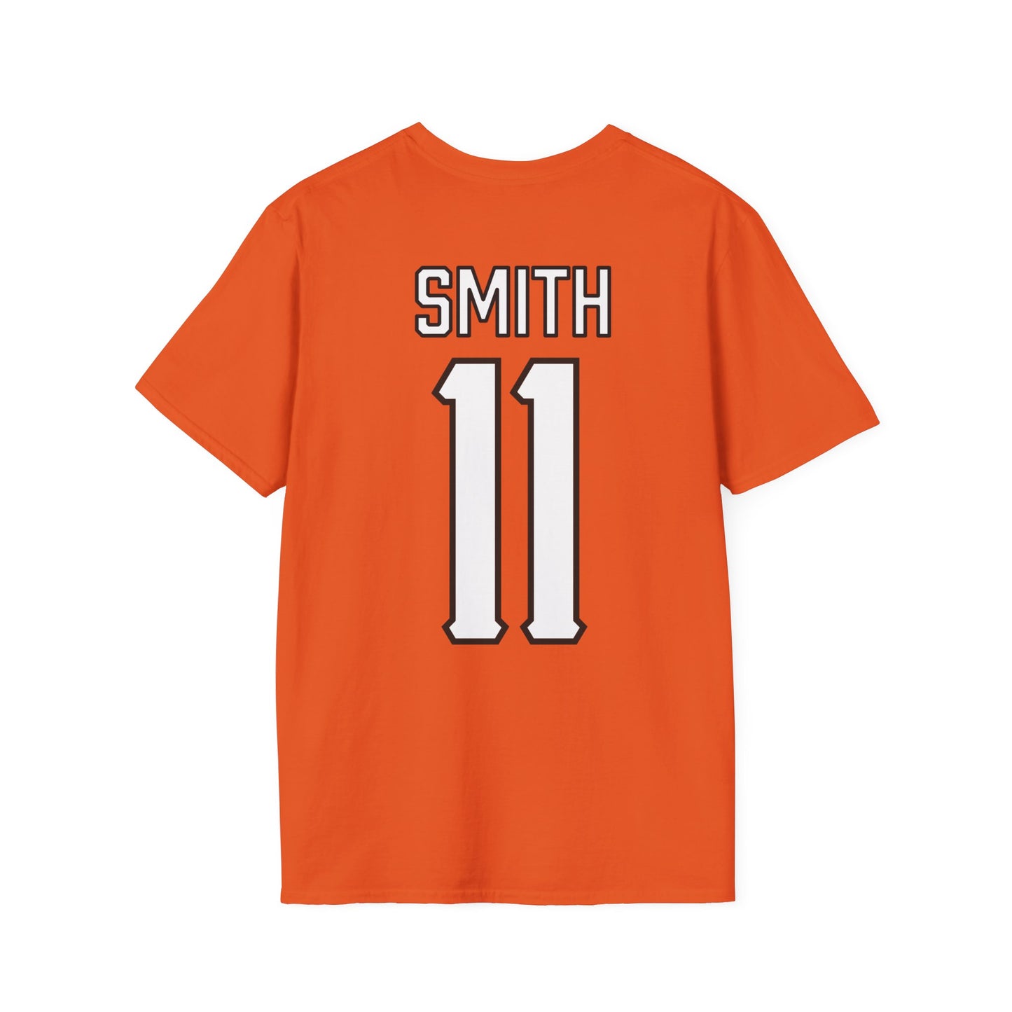 Dylan Smith #11 Orange Cursive Cowboys T-Shirt