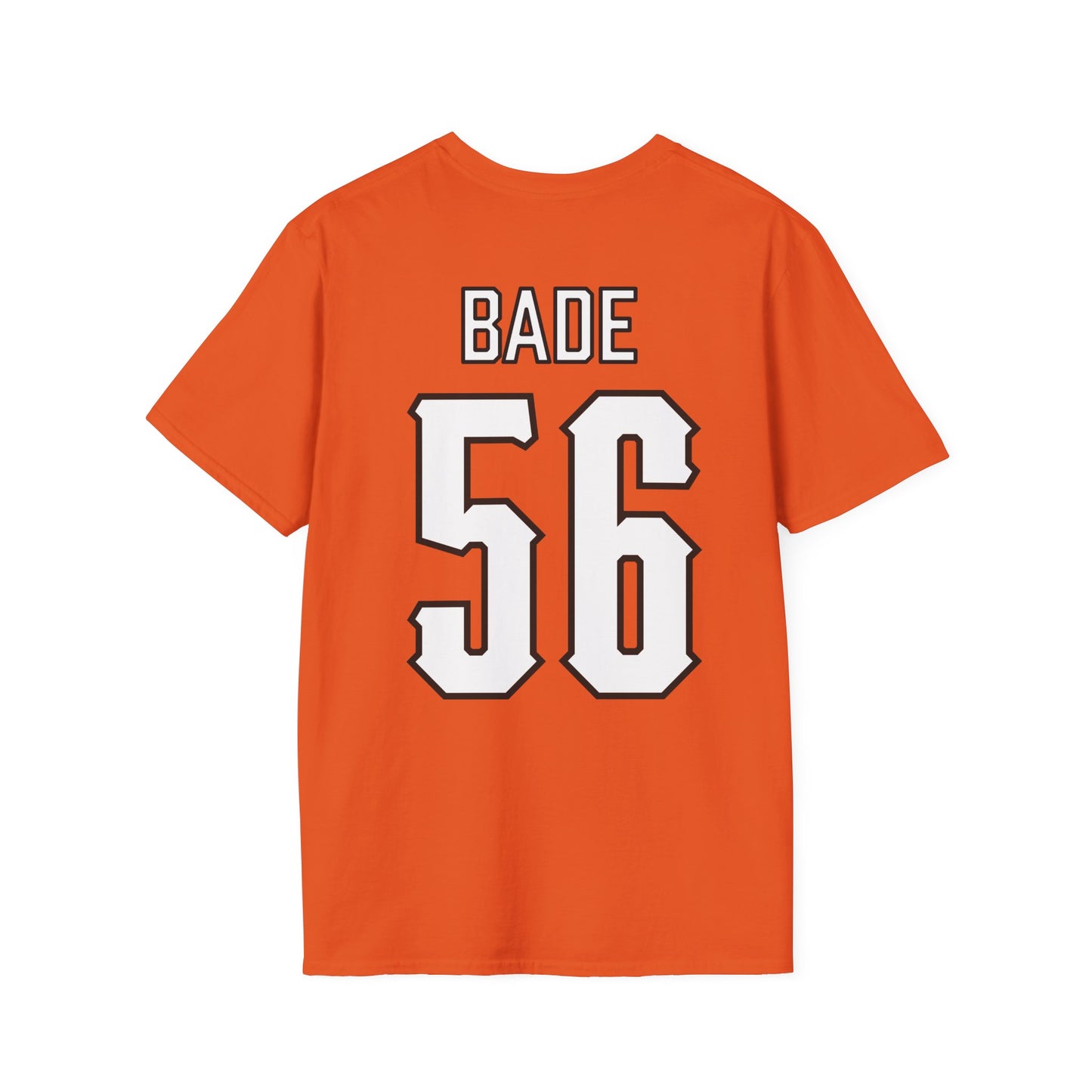 Kyle Bade #56 Orange Cursive Cowboys T-Shirt