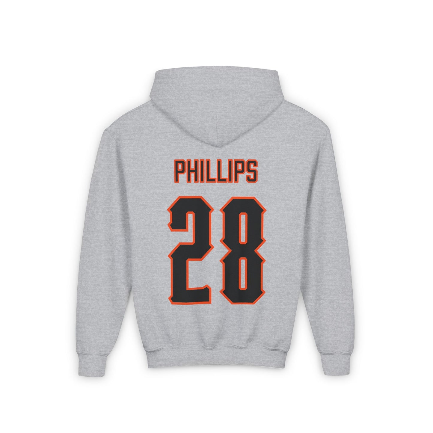 Youth Brennan Phillips #28 Cursive Cowboys Hoodie