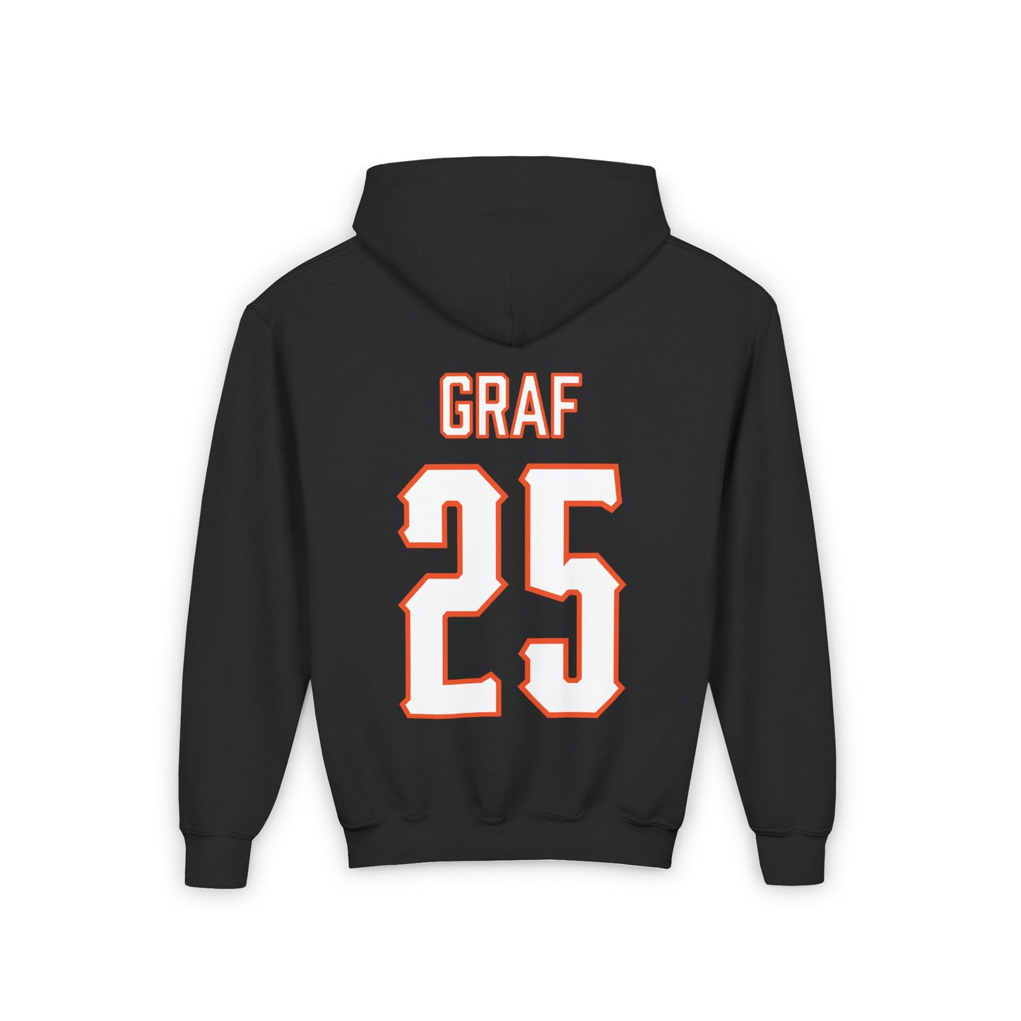 Youth Macy Graf #25 Cursive Cowgirls Hoodie