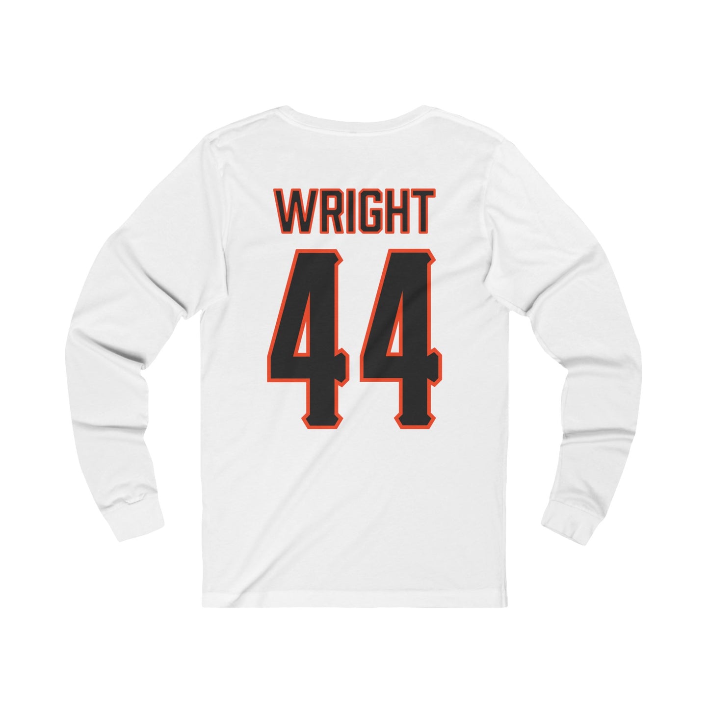 Justin Wright #44 Cursive Cowboys Long Sleeve