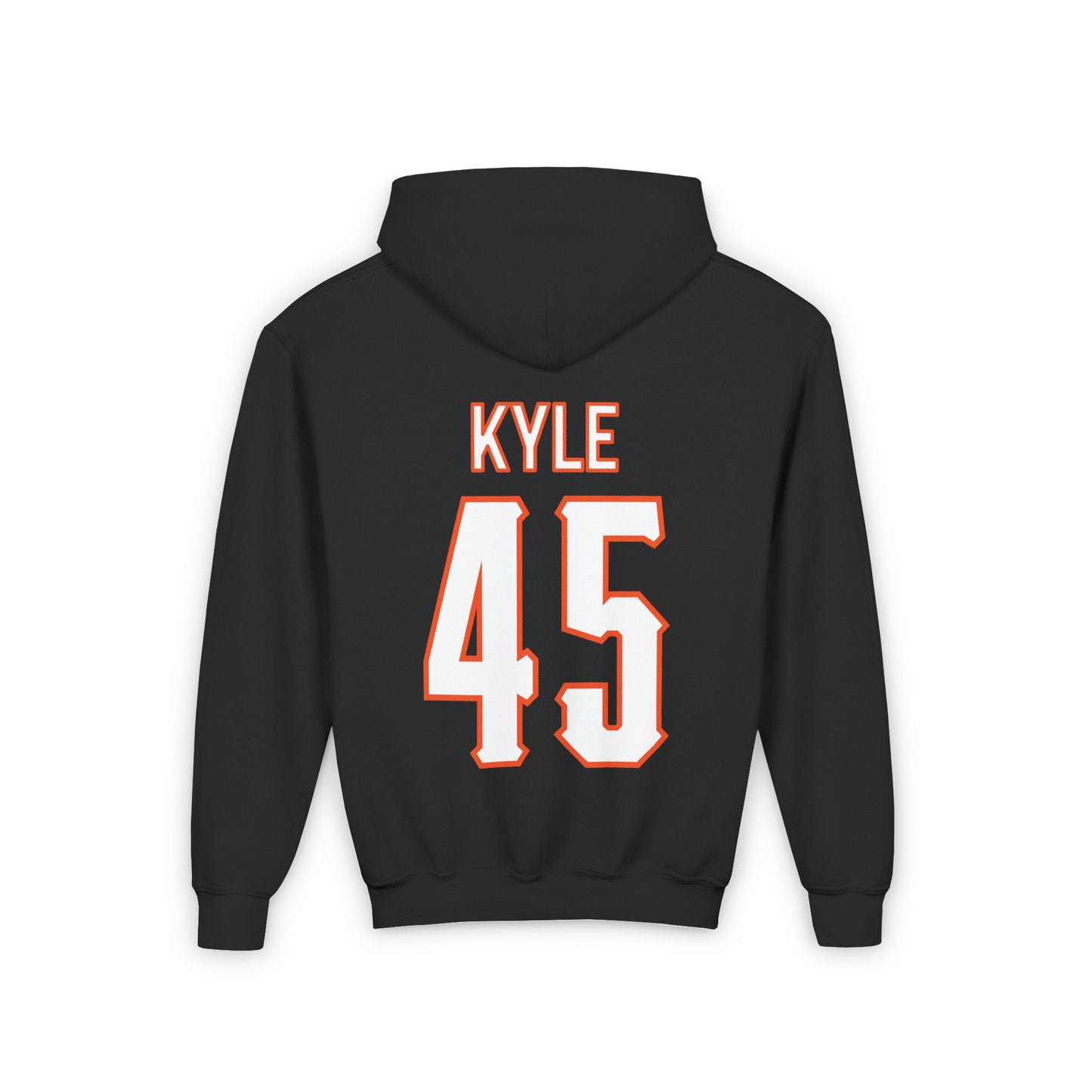 Youth Landry Kyle #45 Cursive Cowboys Hoodie