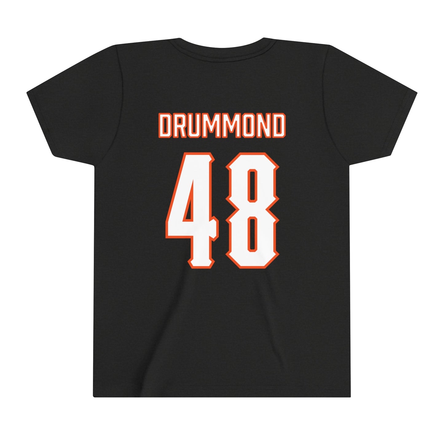 Youth Bryce Drummond #48 Cursive Cowboys T-Shirt