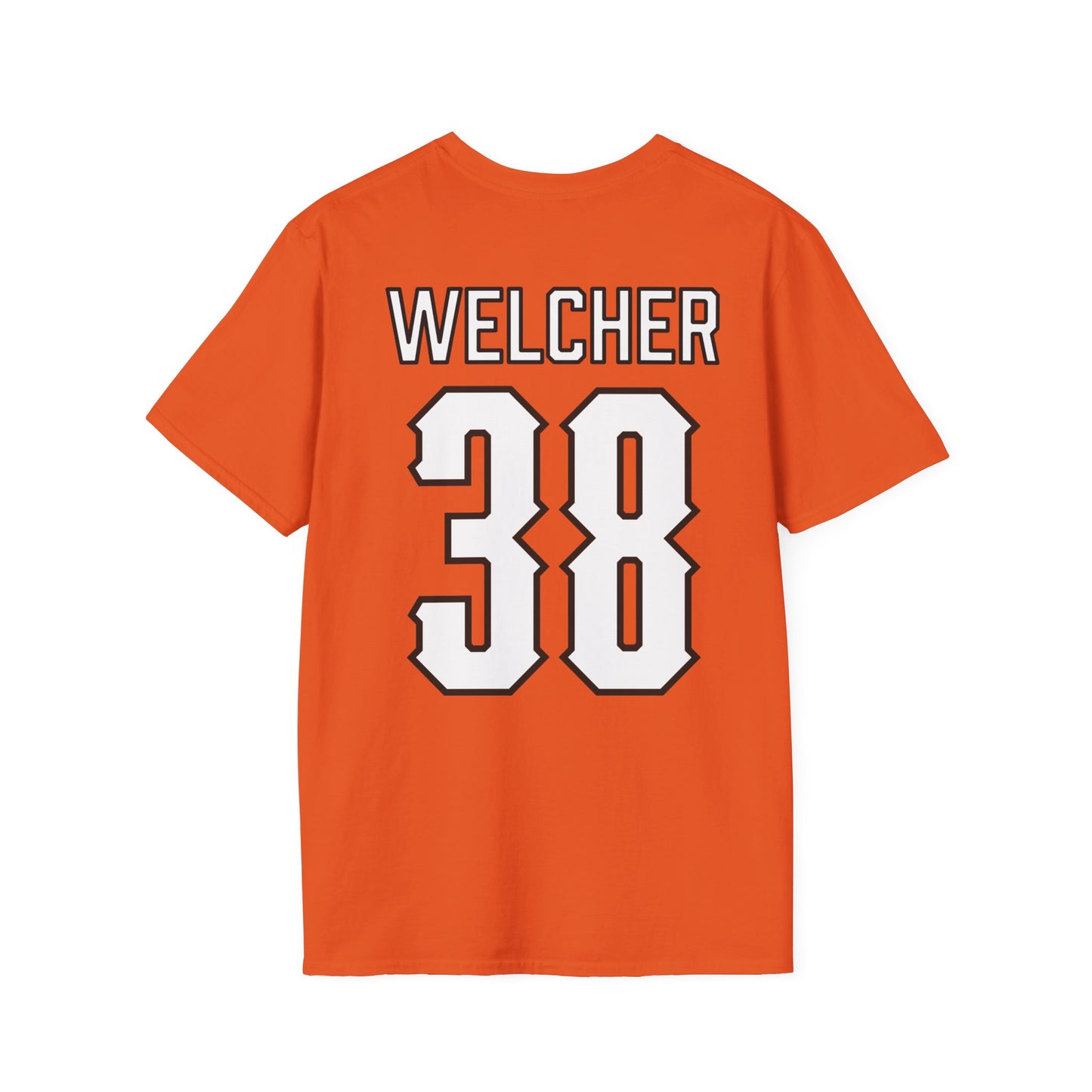 Kade Welcher #38 Orange Pokes T-Shirt