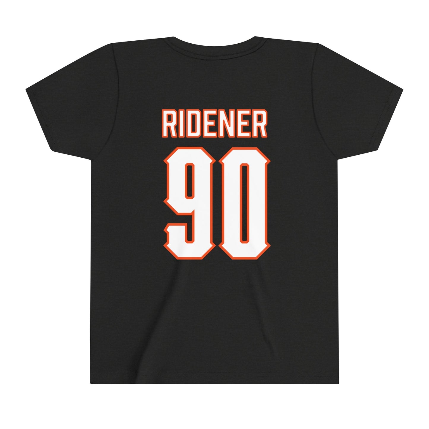 Youth AJ Ridener #90 Cursive Cowboys T-Shirt