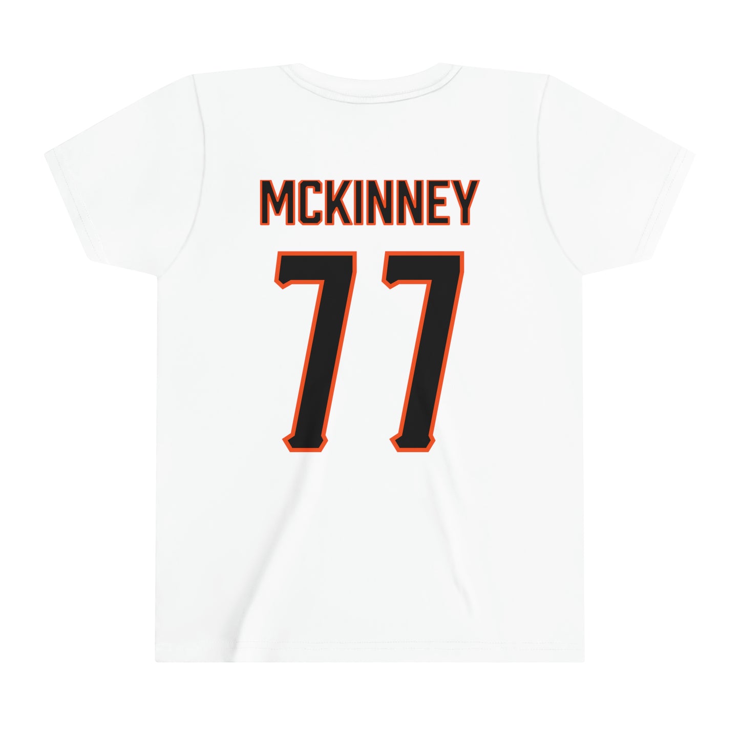 Noah McKinney #77 Cursive Cowboys Youth T-Shirt