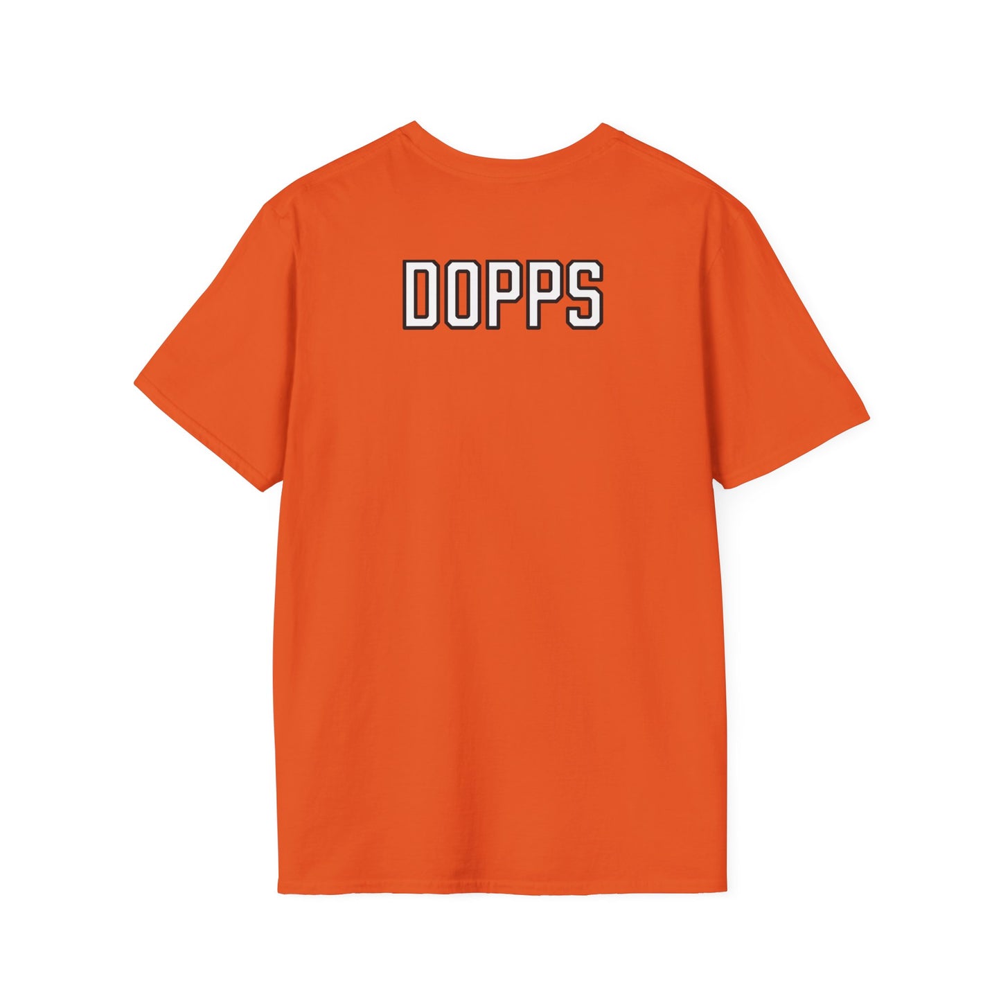 Trevor Dopps Orange Cursive Cowboys T-Shirt