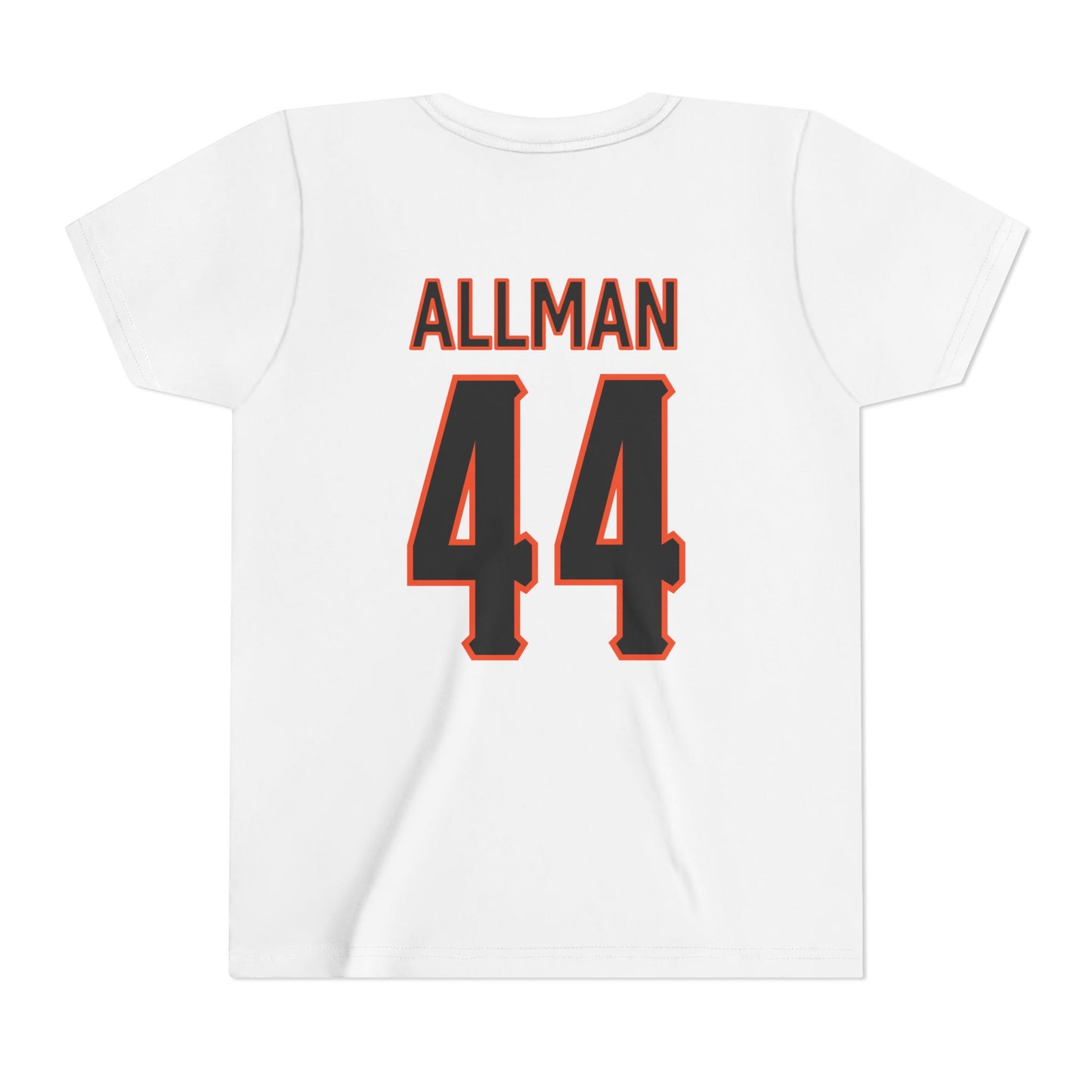 Youth Tommy Allman #44 Cursive Cowboys T-Shirt