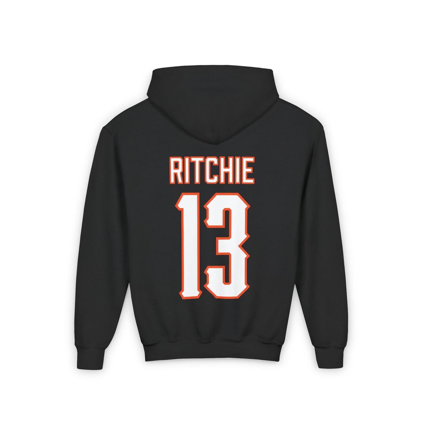 Youth Kollin Ritchie #13 Cursive Cowboys Hoodie