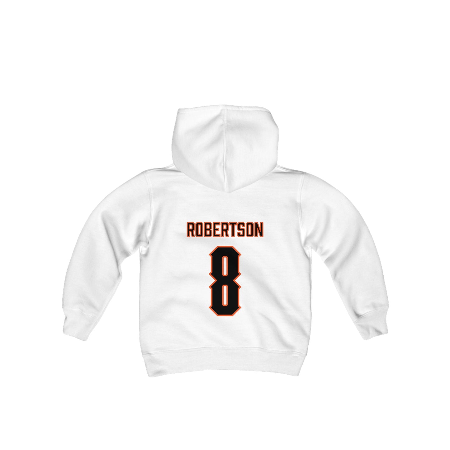 Youth Parker Robertson #8 Cursive Cowboys Hoodie