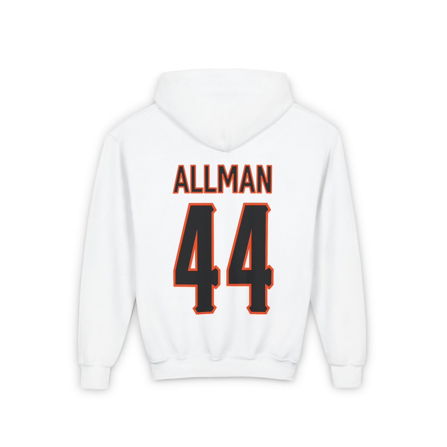 Youth Tommy Allman #44 Cursive Cowboys Hoodie