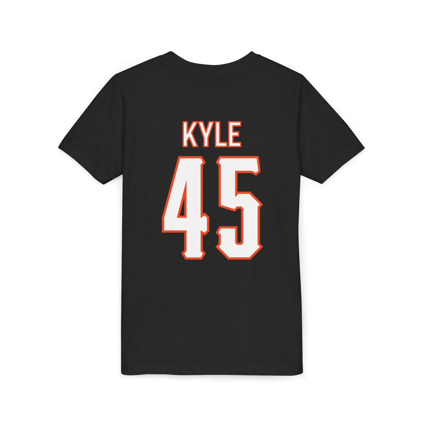 Youth Landry Kyle #45 Cursive Cowboys T-Shirt