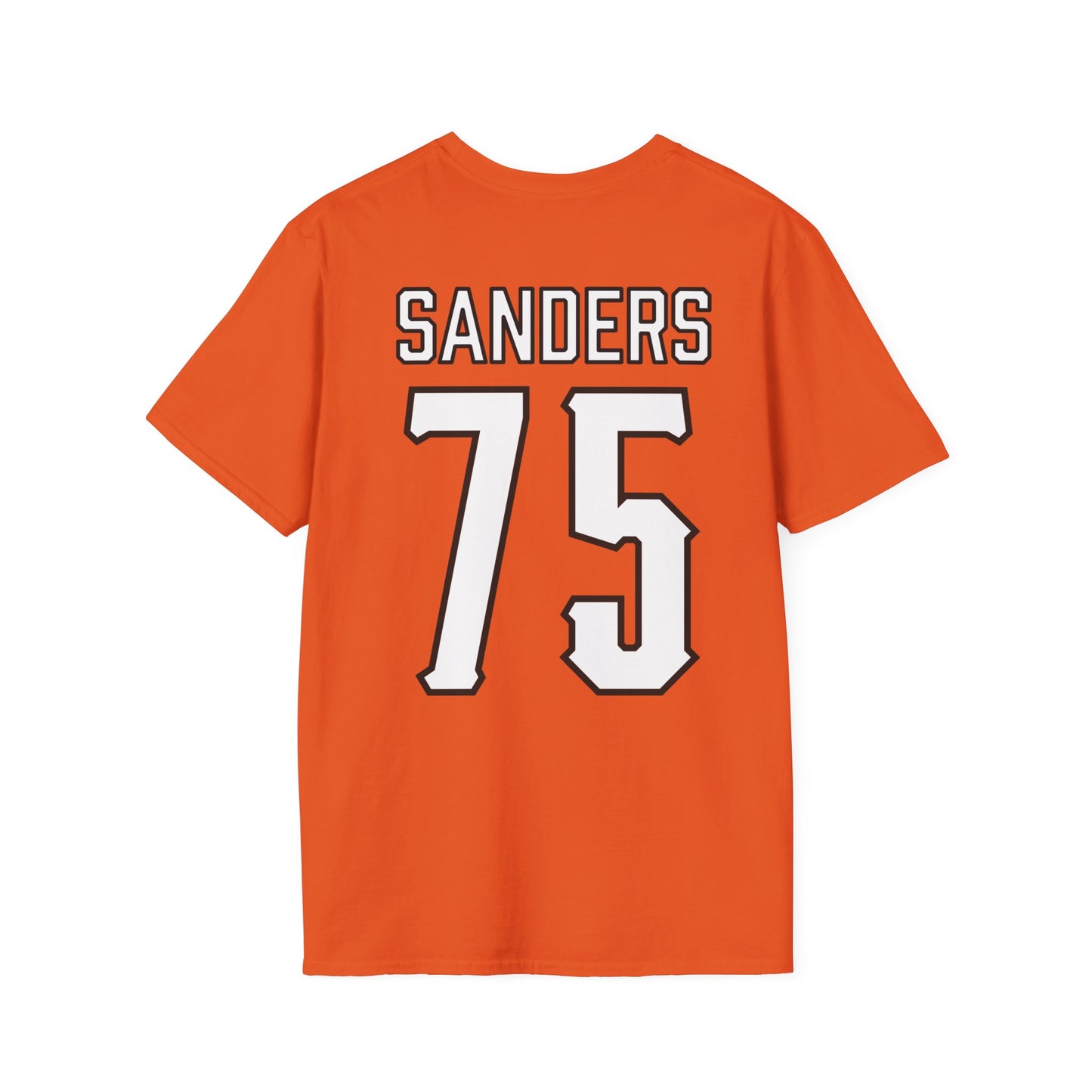 Jakobe Sanders #75 Orange Pokes T-Shirt