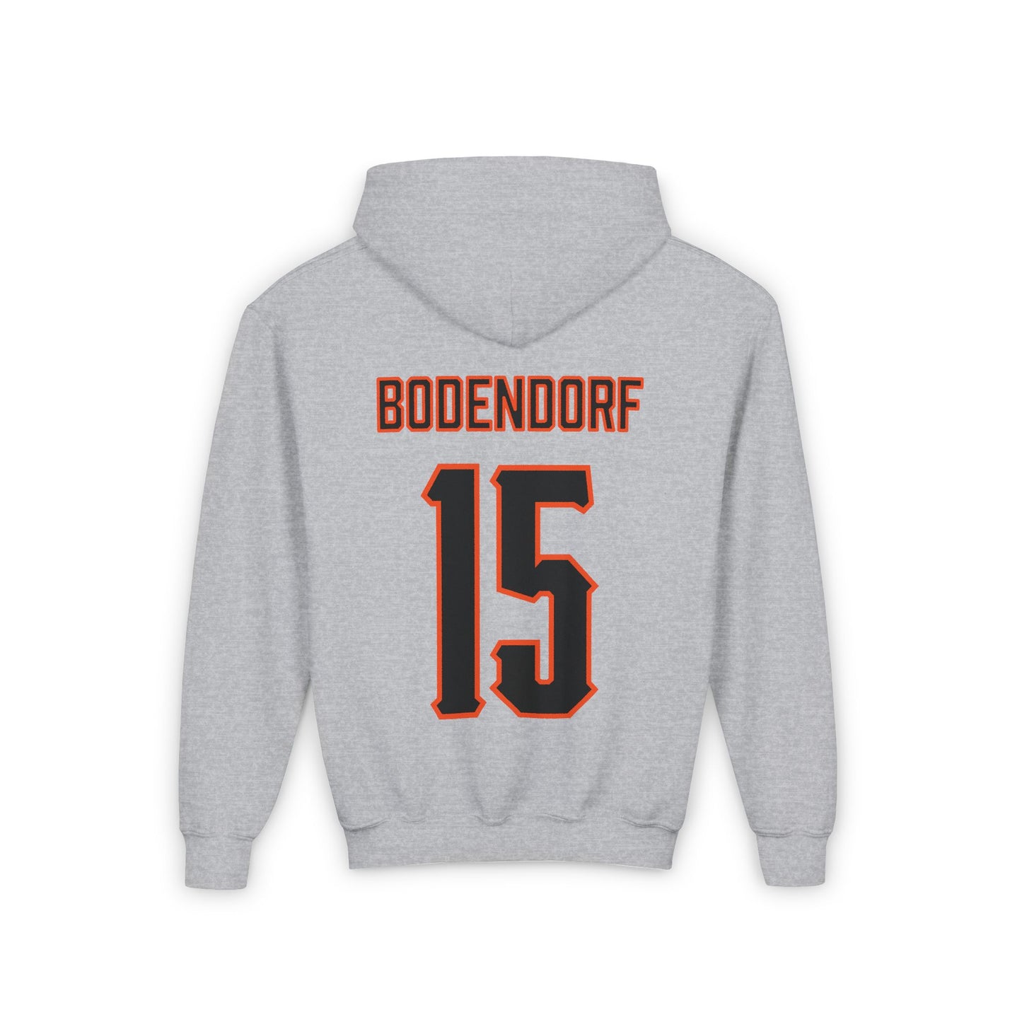 Youth Harrison Bodendorf #15 Cursive Cowboys Hoodie